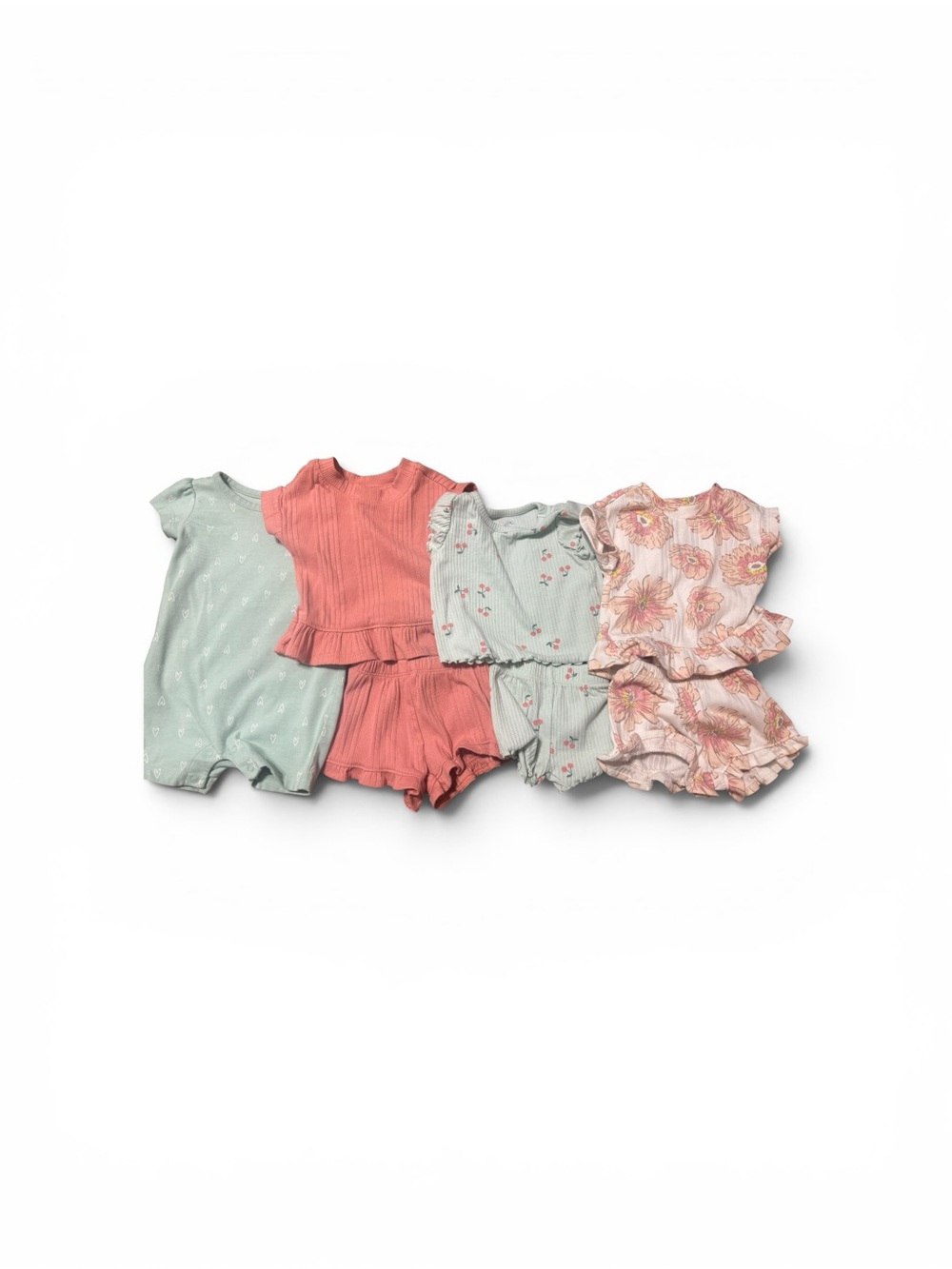 4 Baby girl outfits cloud island 0-3 months